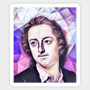 Thomas Gray Pink Portrait | Thomas Gray Artwork 8 Sticker